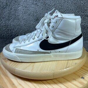 Nike Blazer Mid 77 Sneakers Men Size 9.5 White Leather Suede Basketball Shoe